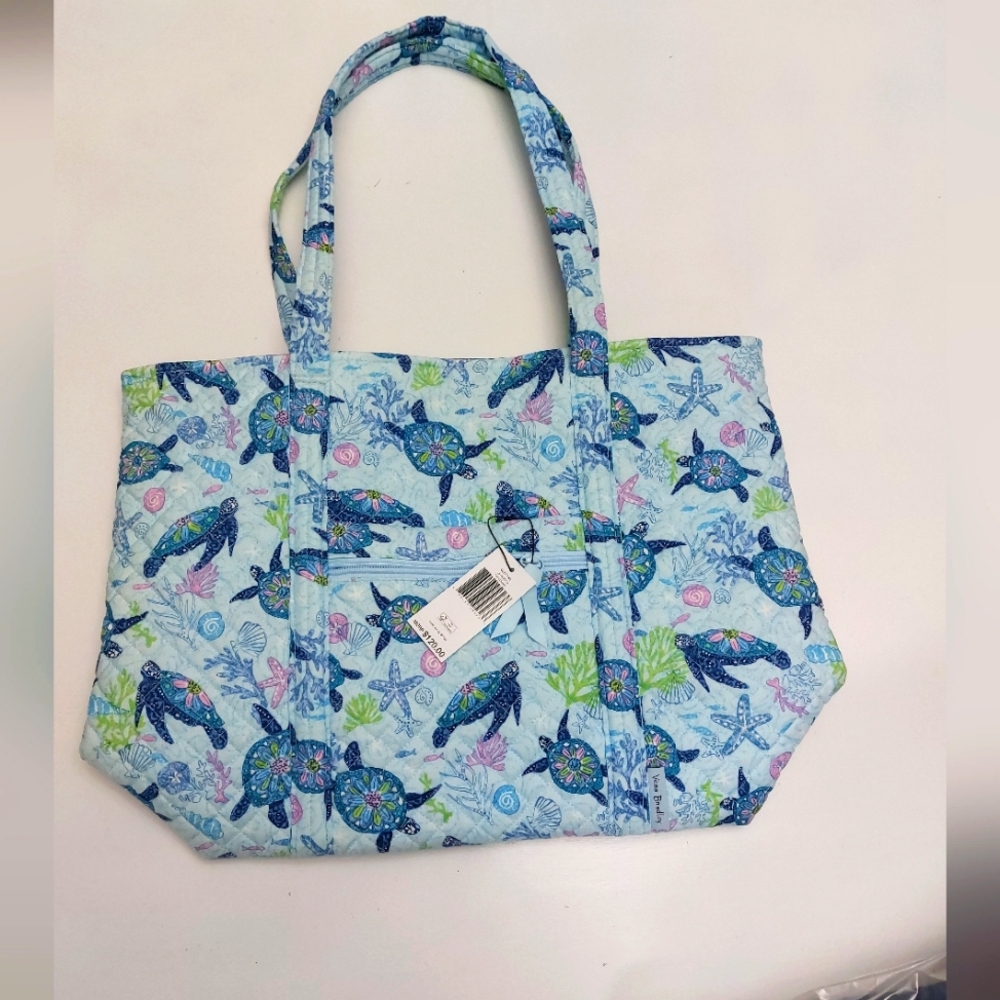Vera Bradley Large Vera Tote Turtle Dream NWT